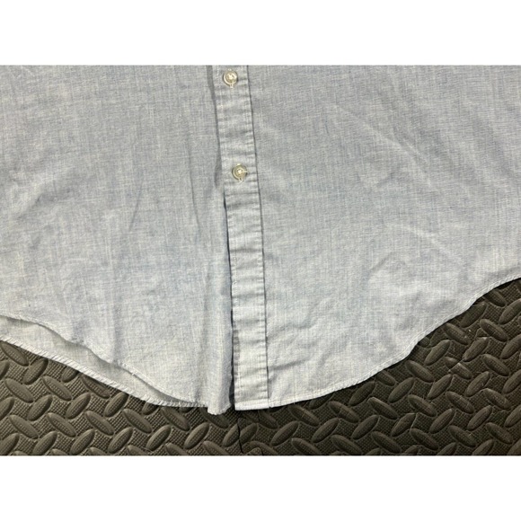 Members Only Shirt Adult Extra Large Tall Blue Button Up Short Sleeve Preppy Men - Picture 6 of 13